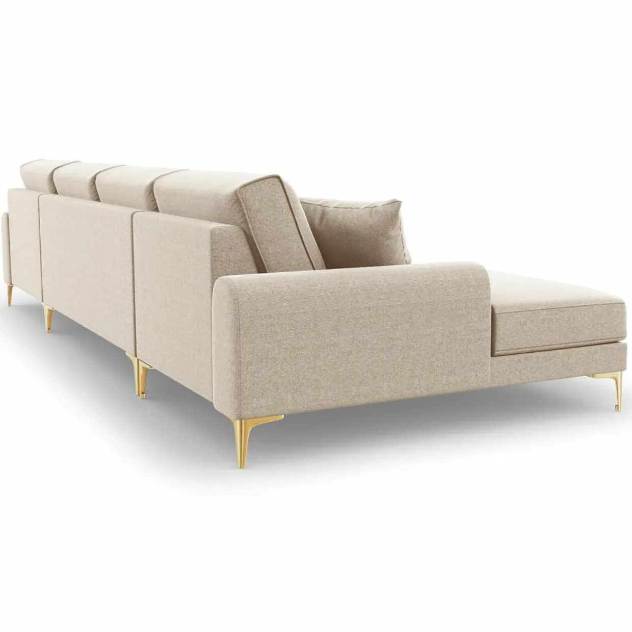 Canapé Panoramique 6 places Madara beige - 334x182x90 cm-Mazzini Sofas New