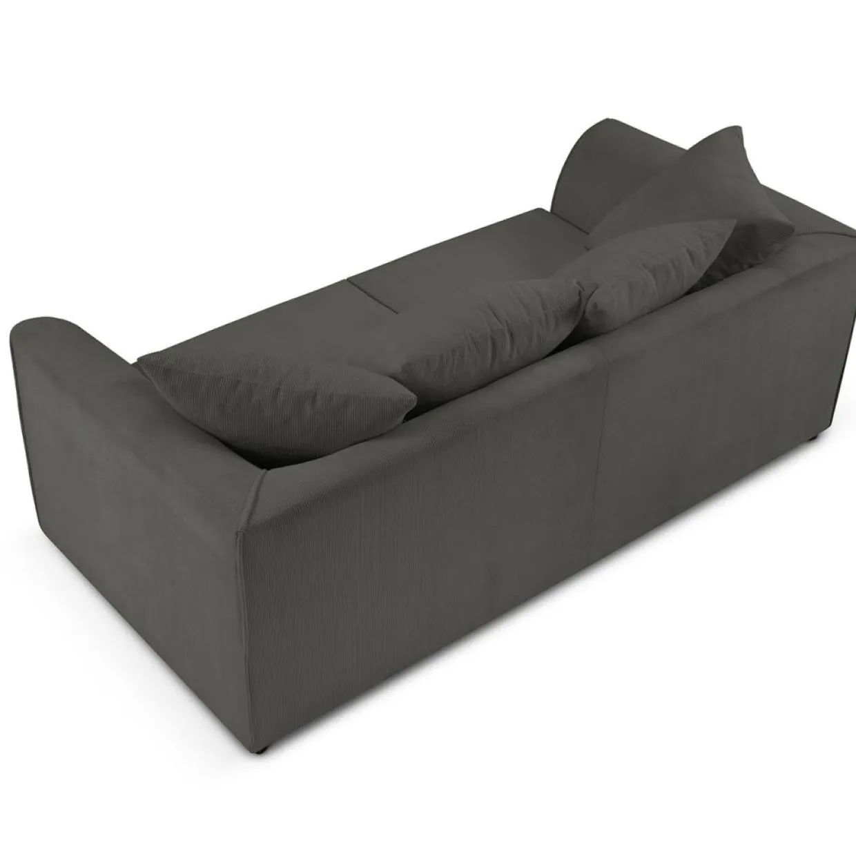 Canapé Quince 3 Places gris foncé - 182x92x80 cm-Mazzini Sofas Best