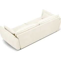 Canapé Vanda 3 Places beige clair - 208x100x85 cm-Mazzini Sofas Hot