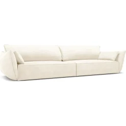 Canapé Vanda 4 Places beige clair - 248x100x85 cm-Mazzini Sofas