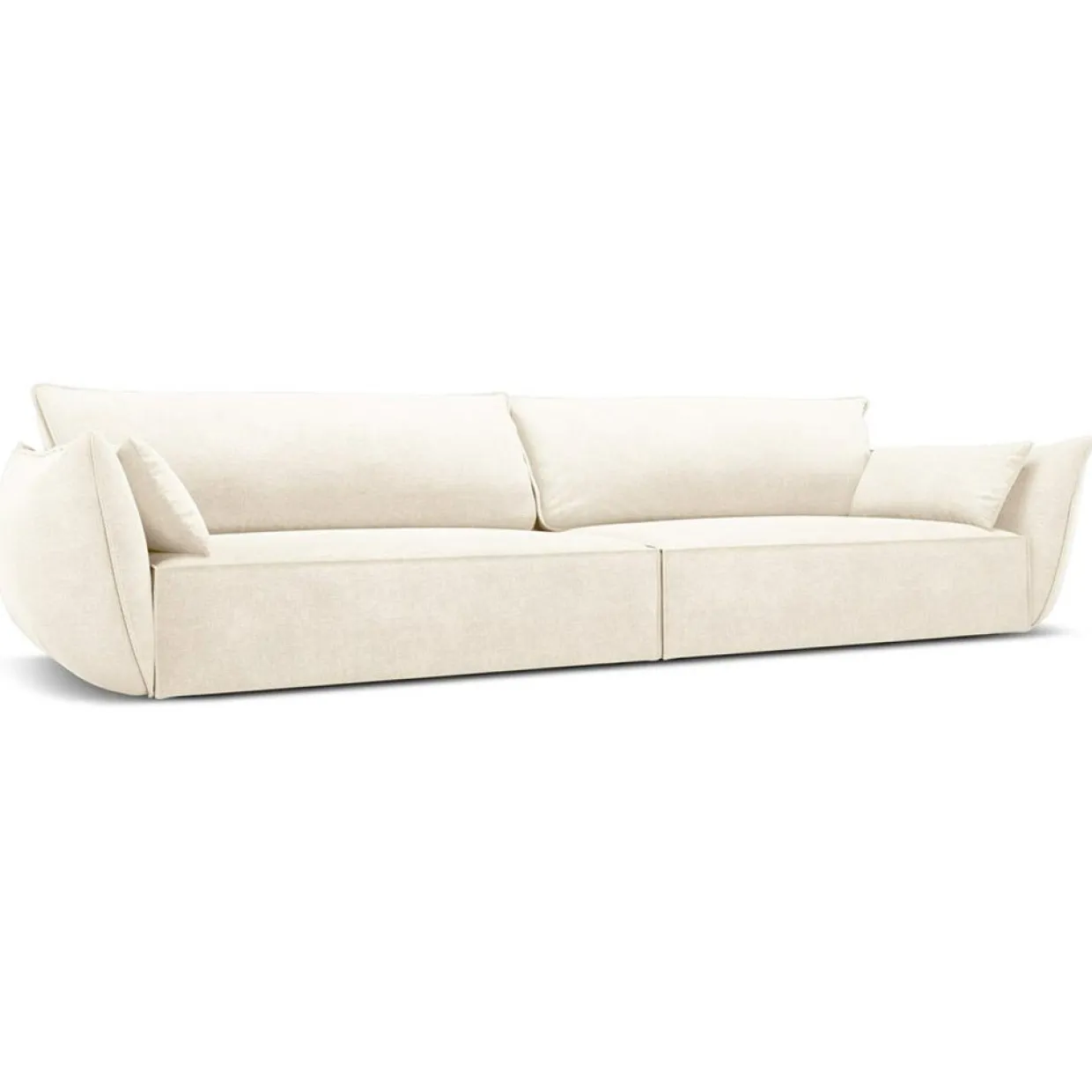Canapé Vanda 4 Places beige clair - 248x100x85 cm-Mazzini Sofas