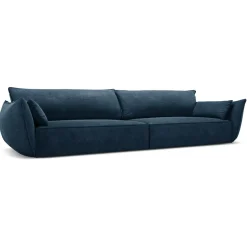 Mazzini Sofas Canapés^Canapé Vanda 4 Places bleu roi - 248x100x85 cm