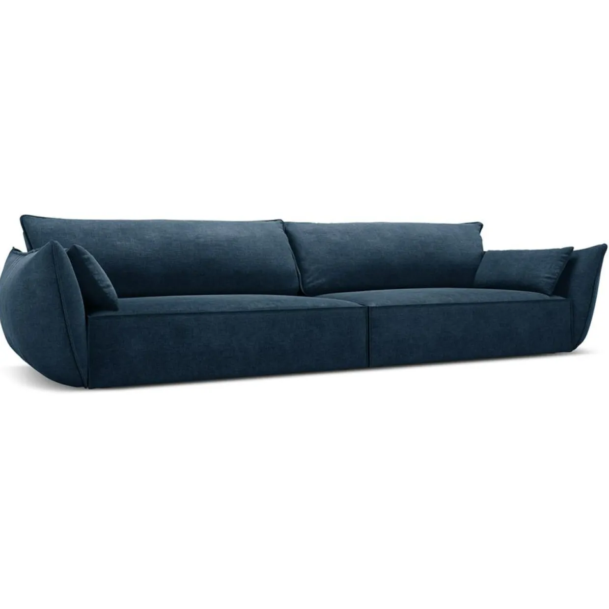 Mazzini Sofas Canapés^Canapé Vanda 4 Places bleu roi - 248x100x85 cm