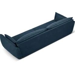 Mazzini Sofas Canapés^Canapé Vanda 4 Places bleu roi - 248x100x85 cm