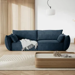 Mazzini Sofas Canapés^Canapé Vanda 3 Places bleu roi - 208x100x85 cm