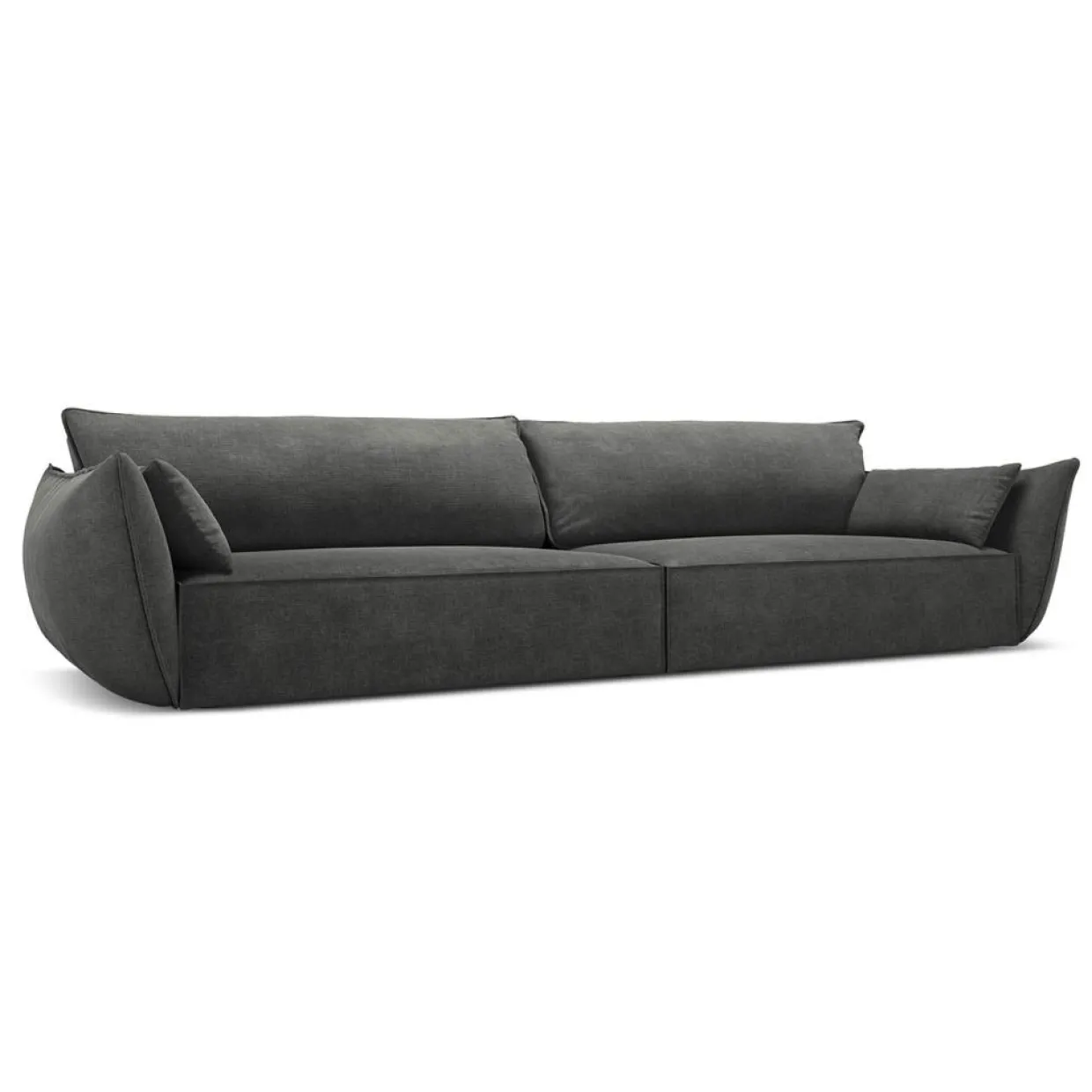 Canapé Vanda 4 Places gris foncé - 248x100x85 cm-Mazzini Sofas Hot