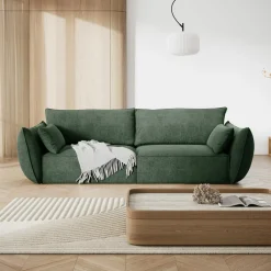 Canapé Vanda 3 Places vert bouteille - 208x100x85 cm-Mazzini Sofas Outlet