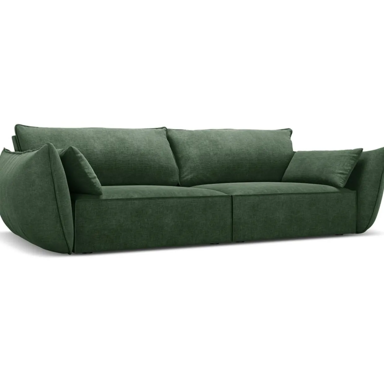 Canapé Vanda 3 Places vert bouteille - 208x100x85 cm-Mazzini Sofas Outlet