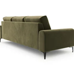 Mazzini Sofas Canapés^Canapé Velours 3 places Madara vert - 222x102x90 cm