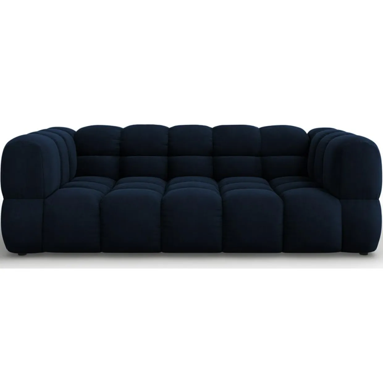 Mazzini Sofas Canapés^Canapé Velours Aster 3 Places bleu roi - 214x102x75 cm