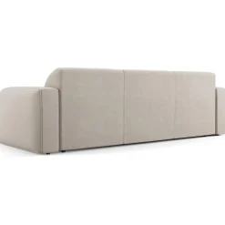 Canapé Velours Jasmin 3 Places beige - 235x95x72 cm-Mazzini Sofas Clearance