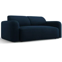 Canapé Velours Jasmin 2 Places bleu roi - 170x95x72 cm-Mazzini Sofas Outlet