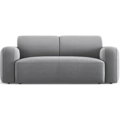 Mazzini Sofas Canapés^Canapé Velours Jasmin 2 Places gris - 170x95x72 cm
