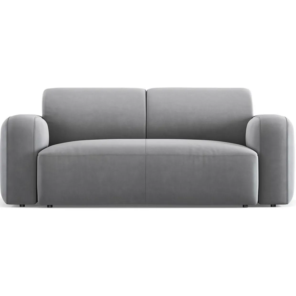 Mazzini Sofas Canapés^Canapé Velours Jasmin 2 Places gris - 170x95x72 cm