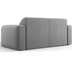 Mazzini Sofas Canapés^Canapé Velours Jasmin 2 Places gris - 170x95x72 cm