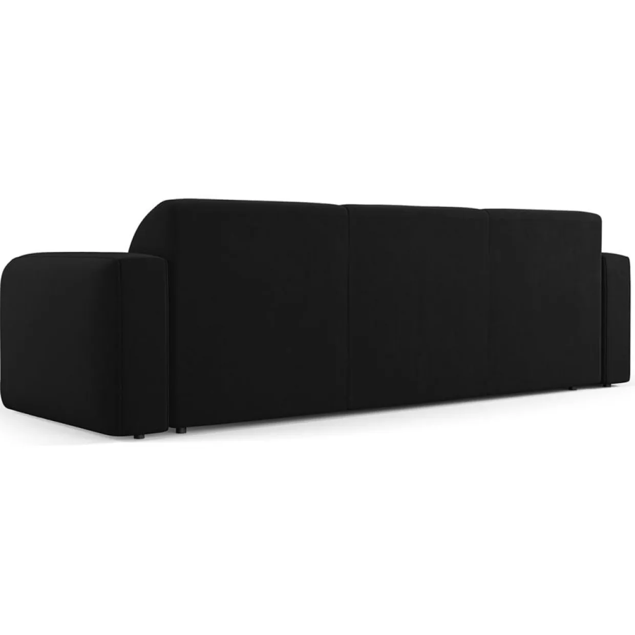 Mazzini Sofas Canapés^Canapé Velours Jasmin 3 Places noir - 235x95x72 cm