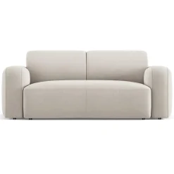 Canapé Velours Jasmin 2 Places beige - 170x95x72 cm-Mazzini Sofas New