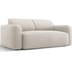 Canapé Velours Jasmin 2 Places beige - 170x95x72 cm-Mazzini Sofas New