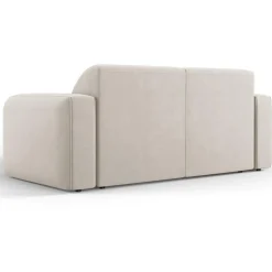 Canapé Velours Jasmin 2 Places beige - 170x95x72 cm-Mazzini Sofas New