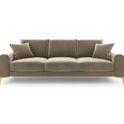 Mazzini Sofas Canapés^Canapé Velours Madara beige - 237x102x90 cm