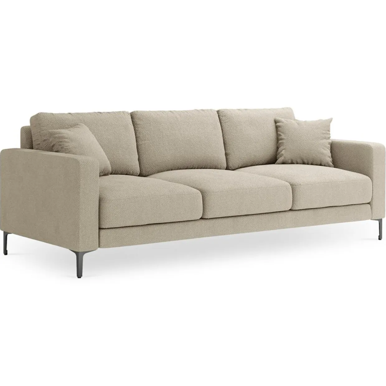 Mazzini Sofas Canapés^Canapé Venus 3 Places beige - 220x92x90 cm