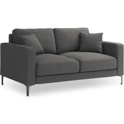 Mazzini Sofas Canapés^Canapé Venus 2 Places gris foncé - 158x92x90 cm