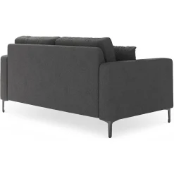 Mazzini Sofas Canapés^Canapé Venus 2 Places gris foncé - 158x92x90 cm