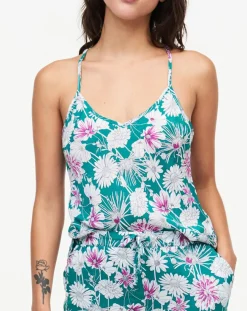 Caraco Naya imprimé grandes fleurs multicolore-Passionata Outlet