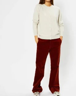 Cardigan 100% Cachemire Cacao col rond gris beige chiné-Galeries Lafayette Discount