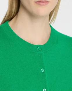 Cardigan 100% Cachemire Zacao vert emeraude-Galeries Lafayette Clearance