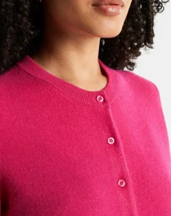 Femme Galeries Lafayette Gilets Et Cardigans^Cardigan 100% Cachemire Zacao col rond rose