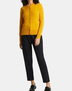 Cardigan 100% Cachemire Zacao jaune-Galeries Lafayette Sale