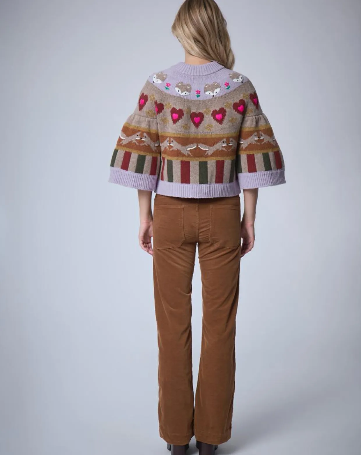 Cardigan 100% Laine Fox Farm unique-Manoush Online