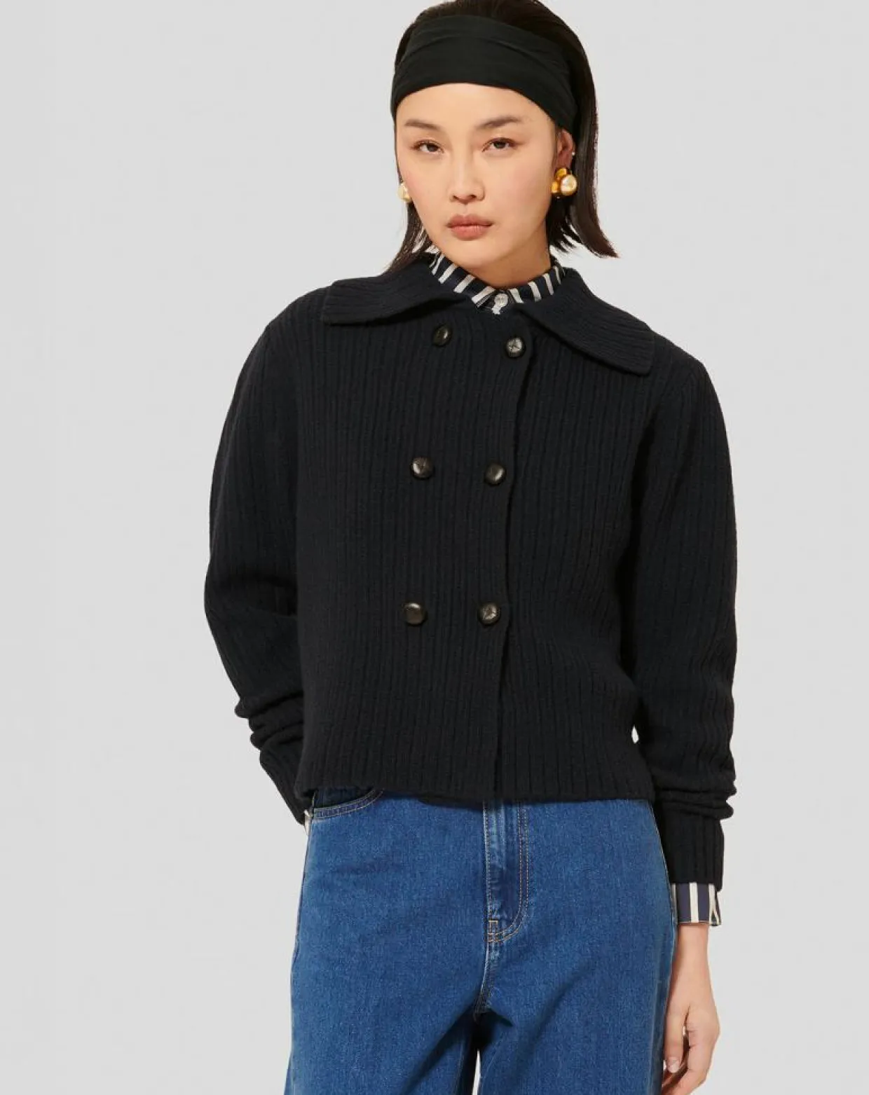 Femme Tara Jarmon Gilets Et Cardigans^Cardigan 100% Laine Goldie nuit