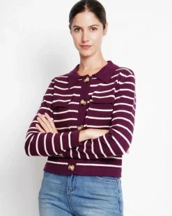Femme Assuili Gilets Et Cardigans^Cardigan Audrey bordeaux