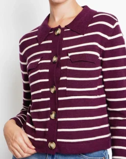 Femme Assuili Gilets Et Cardigans^Cardigan Audrey bordeaux