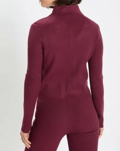 Femme Marc O'Polo Gilets Et Cardigans^Cardigan col polo rouge foncé