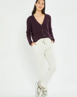 Cardigan Elsa aubergine-Lauren Vidal Sale