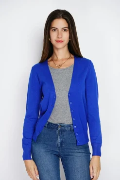 Femme Assuili Gilets Et Cardigans^Cardigan en Cachemire mélangé col V royal