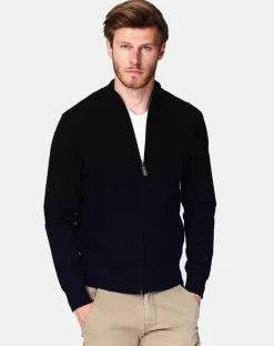Cardigan en Cachemire mélangé Corentin noir-C&Jo Sale