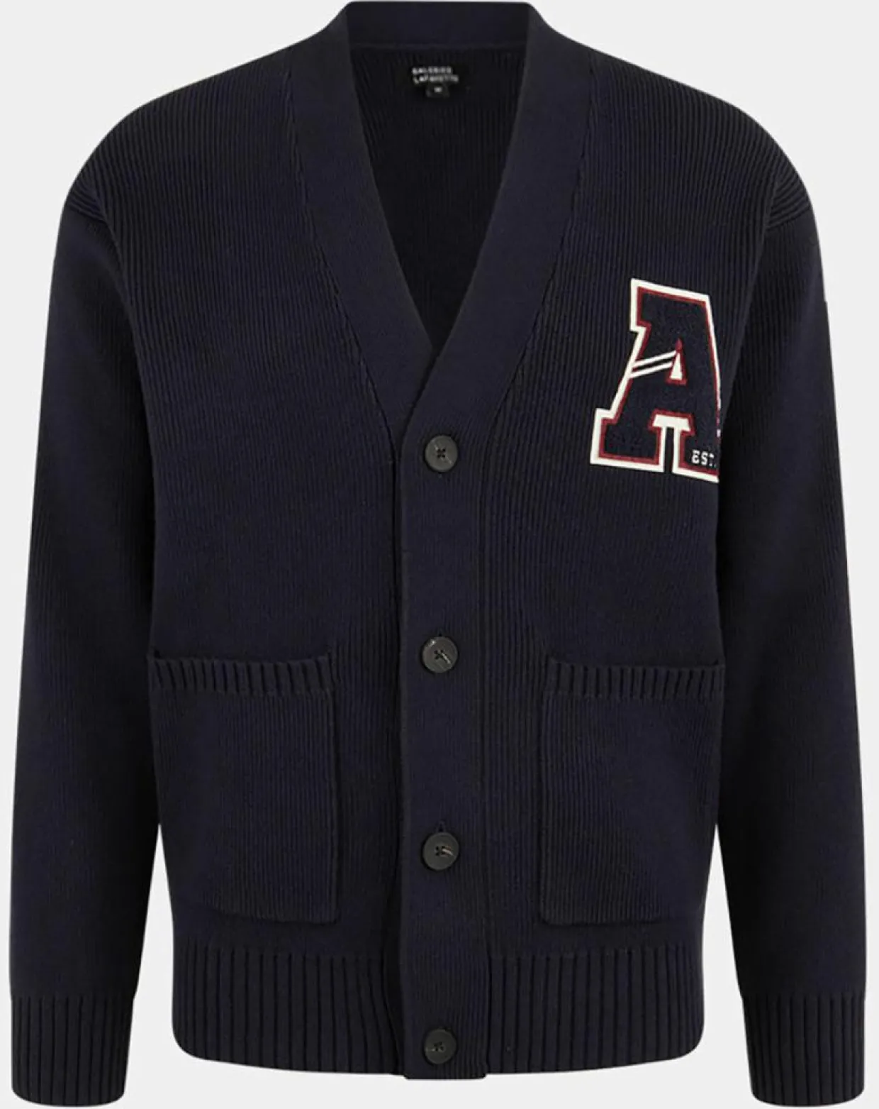 Cardigan en Coton & Laine Fardi varsity bleu marine-Galeries Lafayette Clearance