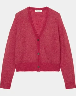 Cardigan en Laine & Alpaga mélangés framboise-Marc O'Polo Sale