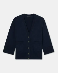Cardigan en Laine & Alpaga Ginger nuit-Tara Jarmon Discount