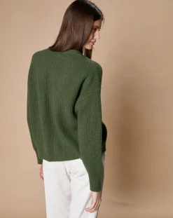 Femme Oscar et Louise Gilets Et Cardigans^Cardigan en Laine & Cachemire mélangés Noémie kaki