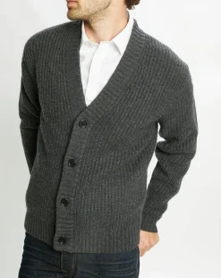 Homme Galeries Lafayette Gilets Et Cardigans^Cardigan en Laine & Cachemire Potecard Gulet Boxy gris foncé