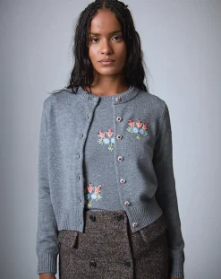 Femme Manoush Gilets Et Cardigans^Cardigan en Laine mélangée Bcbg gris