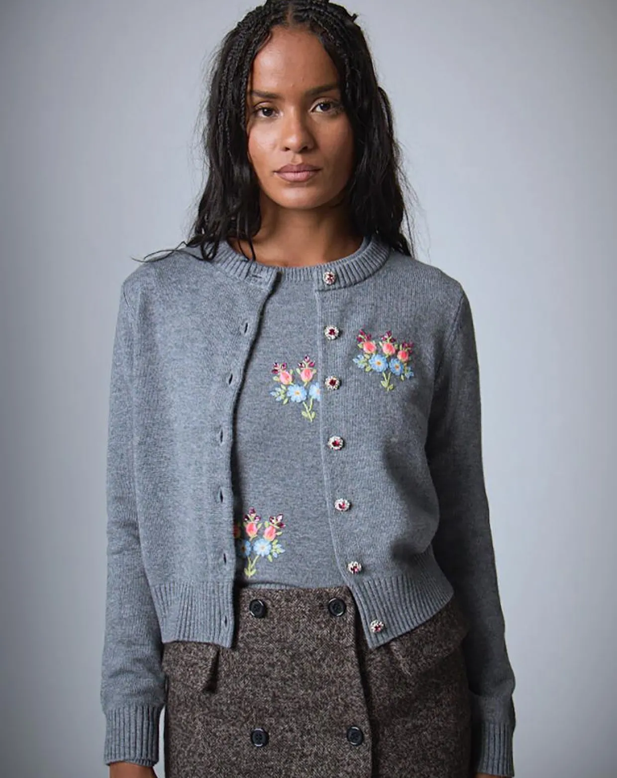 Femme Manoush Gilets Et Cardigans^Cardigan en Laine mélangée Bcbg gris
