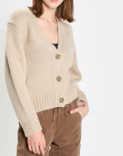 Cardigan en Laine mélangée beige-Marc O'Polo Hot