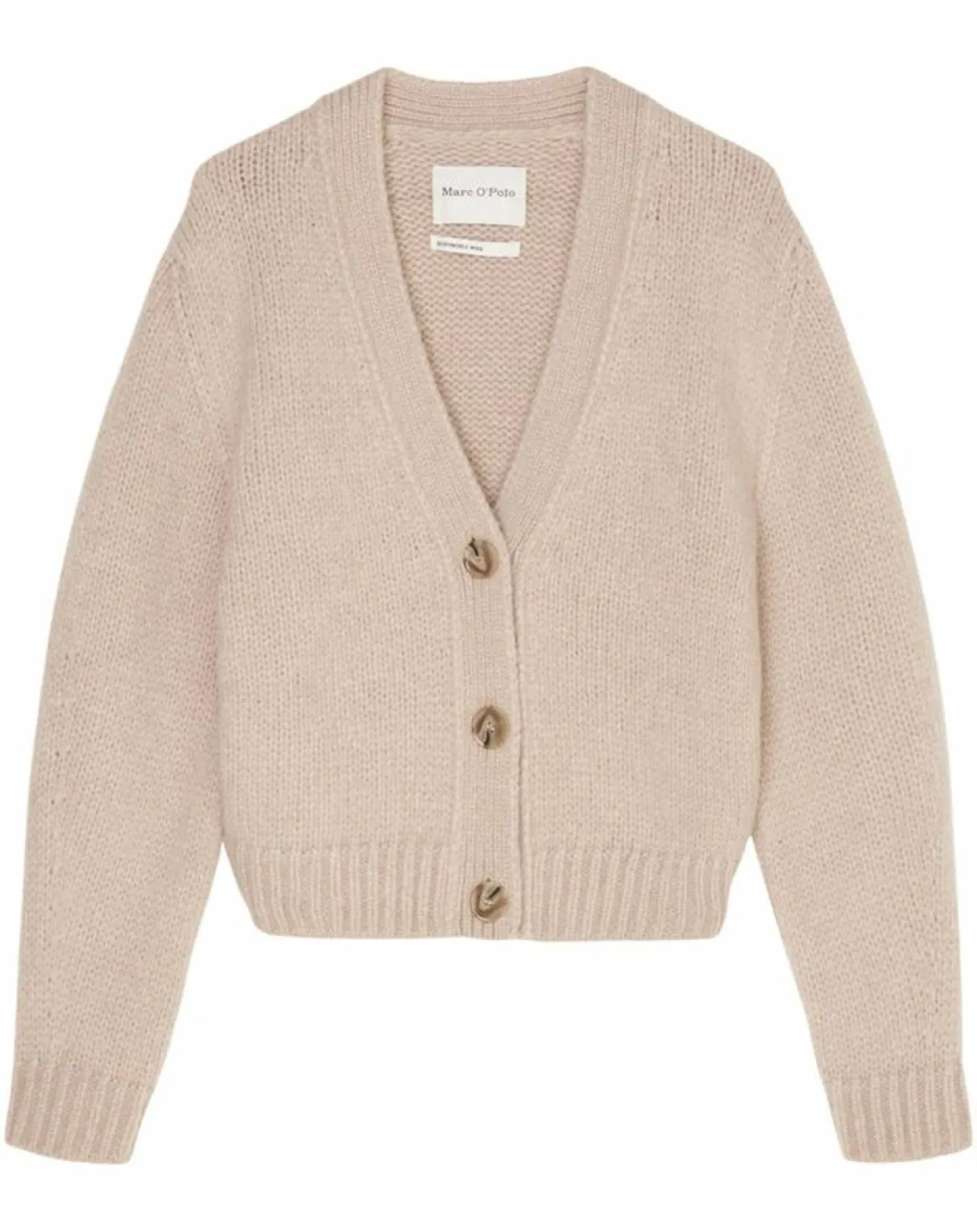 Cardigan en Laine mélangée beige-Marc O'Polo Hot