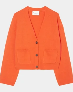 Cardigan en Laine mélangée orange-Marc O'Polo New